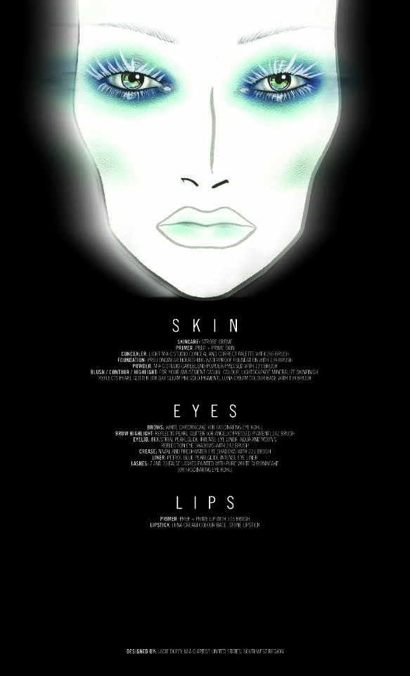 MAC x Halloween - SZÉPSÉG - Smink  - face chart, halloween, mac, make up, smink, 