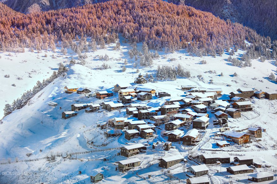 Lélegzetelállító természeti fotók a különleges Grúziáról, madártávlatból - STYLENEWS -  - képgaléria, tél, természet, 