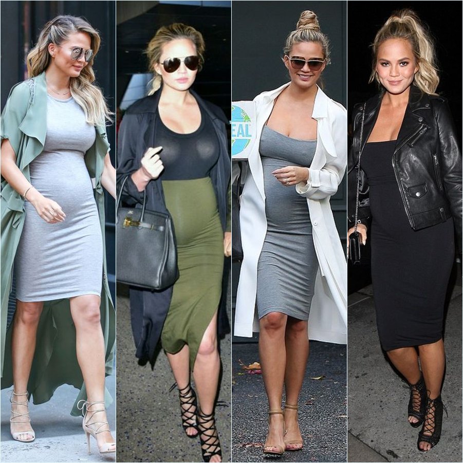 Chrissy Teigen imádnivaló kismama stílusa - DIVAT&STÍLUS - Celebrity - divat, kismama, stílus, 