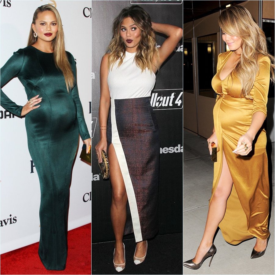 Chrissy Teigen imádnivaló kismama stílusa - DIVAT&STÍLUS - Celebrity - divat, kismama, stílus, 