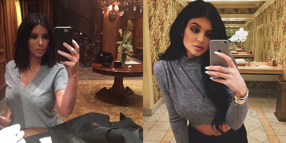 16 alkalom, amikor Kylie Jenner és Kim Kardashian ugyanúgy öltöztek fel - Celebrity -  - celebrity, kim kardashian, kylie jenner, stílus, sztárok, trend, 