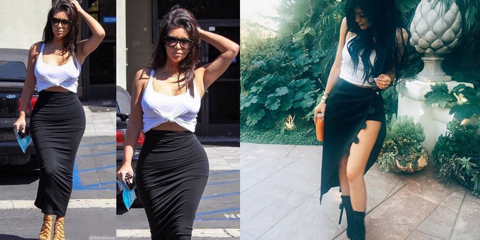 16 alkalom, amikor Kylie Jenner és Kim Kardashian ugyanúgy öltöztek fel - Celebrity -  - celebrity, kim kardashian, kylie jenner, stílus, sztárok, trend, 