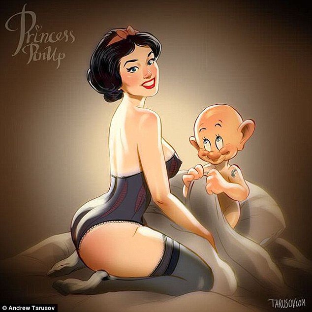 Így festenek a Disney hercegnők pin up girlként - STYLENEWS -  - disney, disney hercegnők, pin up, 