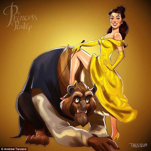 Így festenek a Disney hercegnők pin up girlként - STYLENEWS -  - disney, disney hercegnők, pin up, 