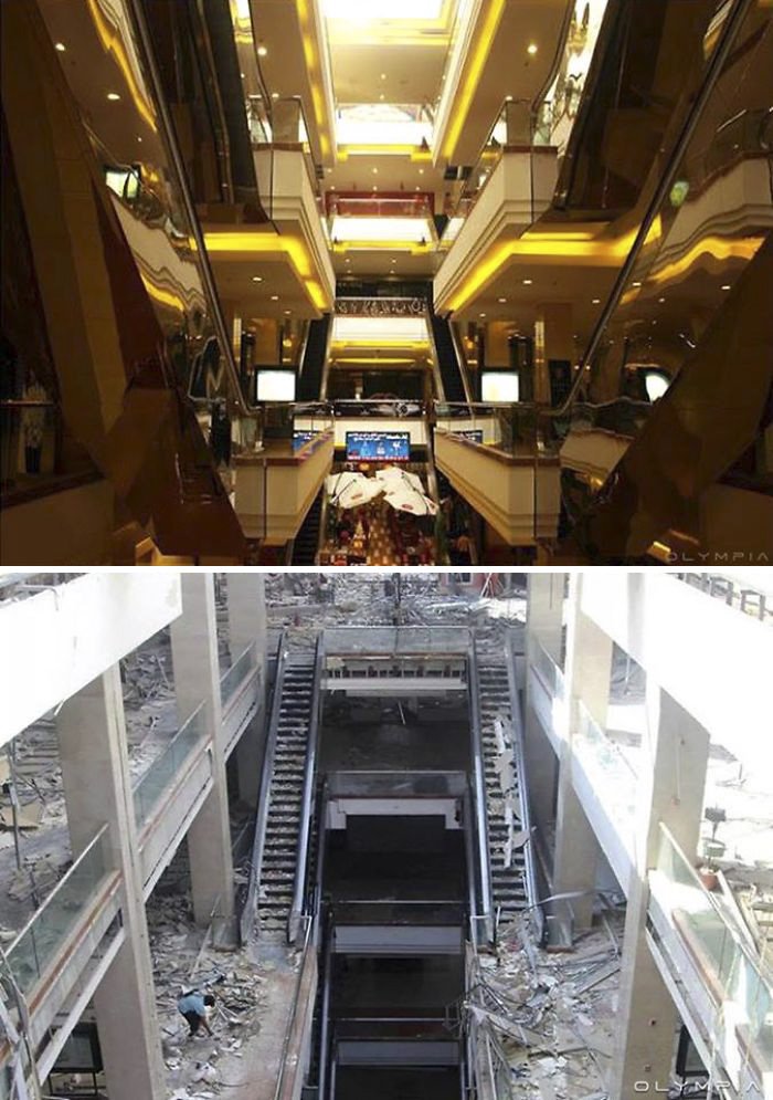 Sokkoló előtte-utána képsorozat Szíria legnagyobb városáról - STYLENEWS - Kultúr-kitérő - előtte utána, képsorozat, polgárháboró, szíria, 