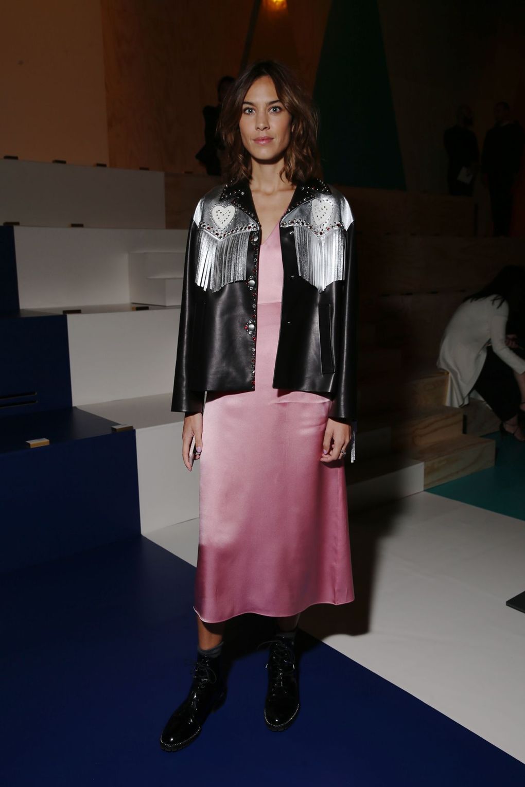 Párizs. Első sor. - Celebrity -  - celebrity, fashion party, fashion week, párizs, 